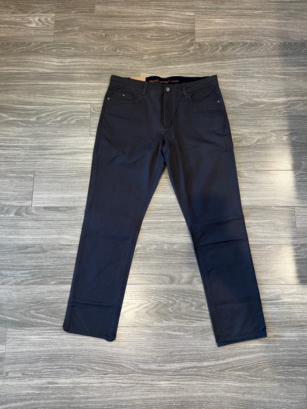 Weatherproof Men's Grey Straight-Leg Stretch Twill Pants